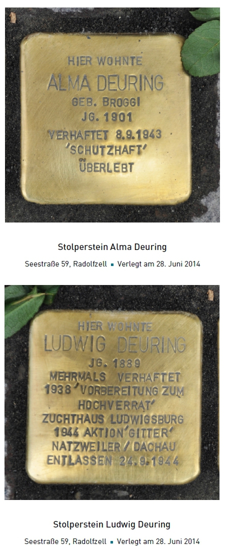 Alma Und Ludwig Deuring Stolperstein
