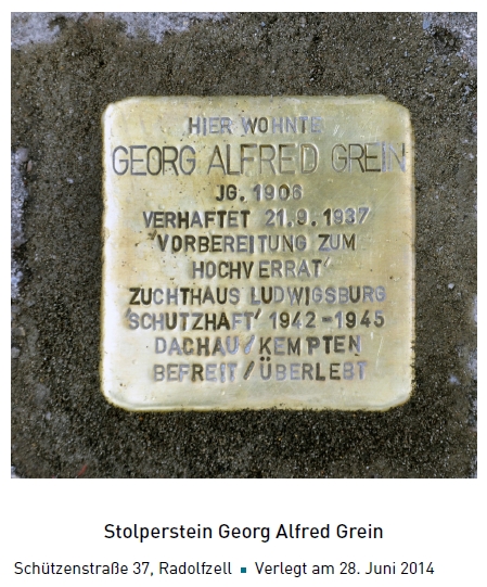 Georg Alfred Grein Stolperstein