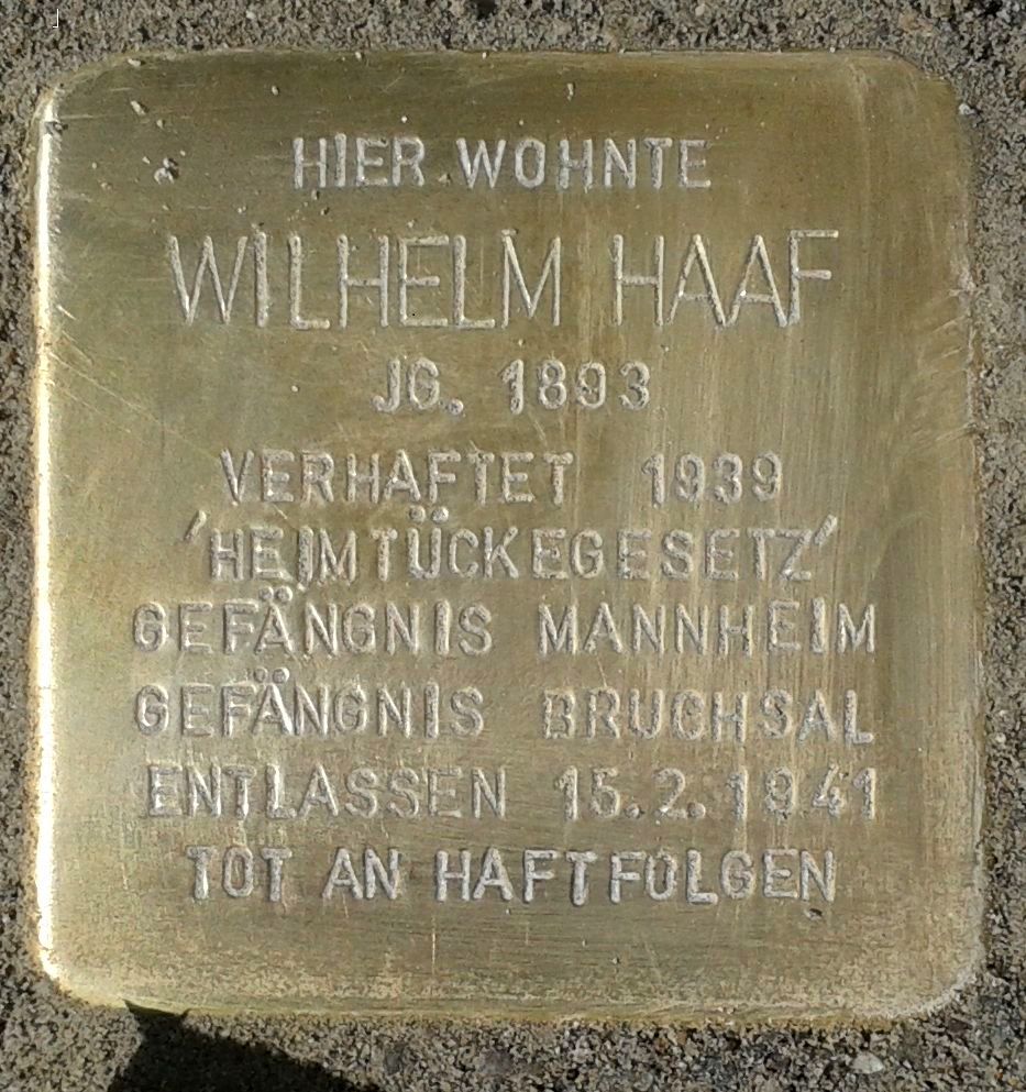 Haaf Stolperstein 1