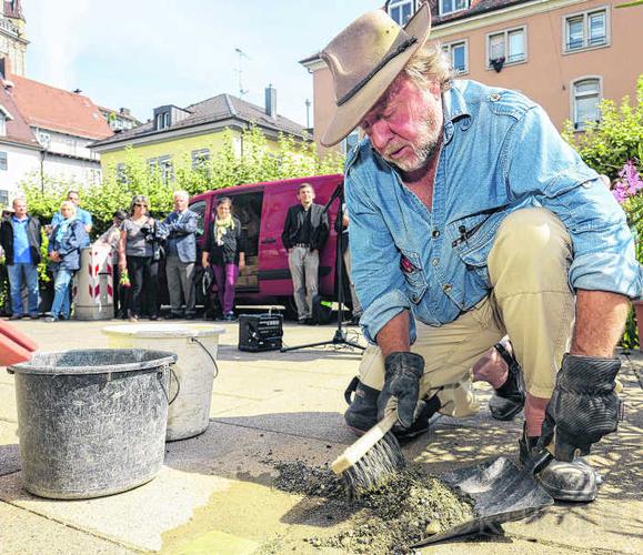 Demnig   Stolperstein Wilhelm Haaf   11.9.2015