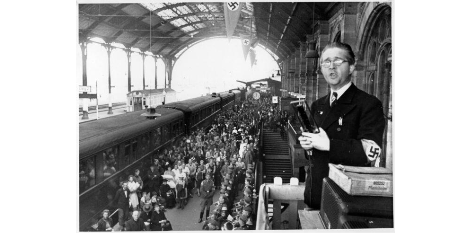 Die Nanziger 1940   Schlegel Zurück In Straßburg   Bahnhof   Ansprache
